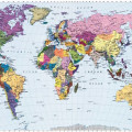 Fotomural World Map 4-050